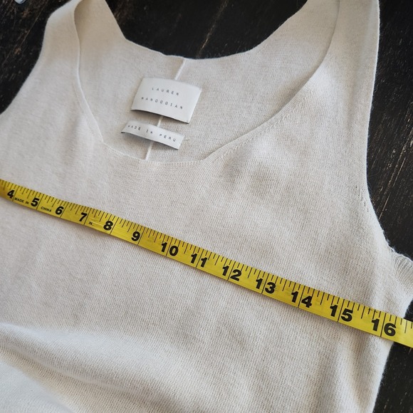 Lauren Manoogian Knit Maxi Dress Size 3 Large Baby Alpaca Organic Cotton Cream - Picture 7 of 13